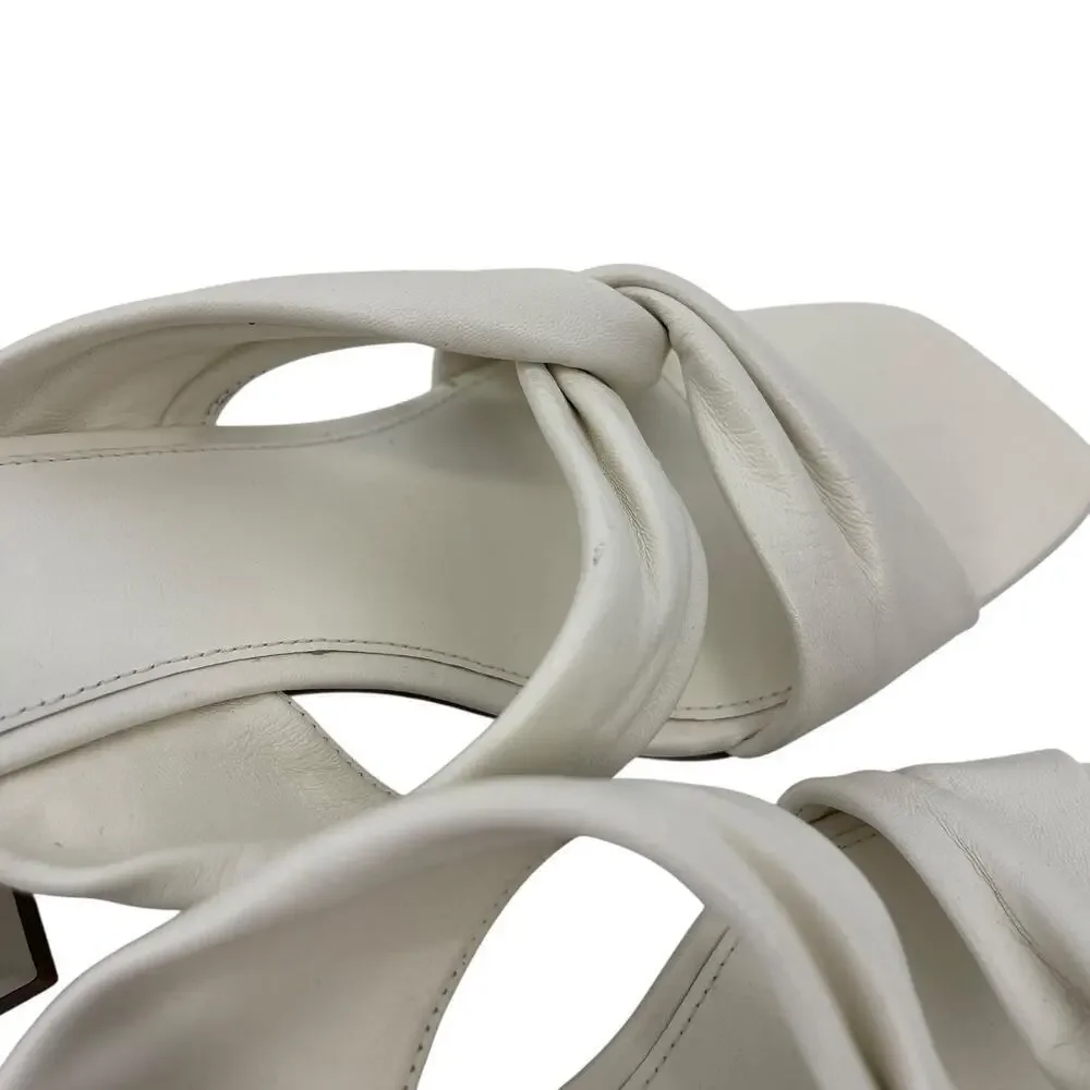 Everlane The Day Twist Heel in White Size 9.5 Summer
